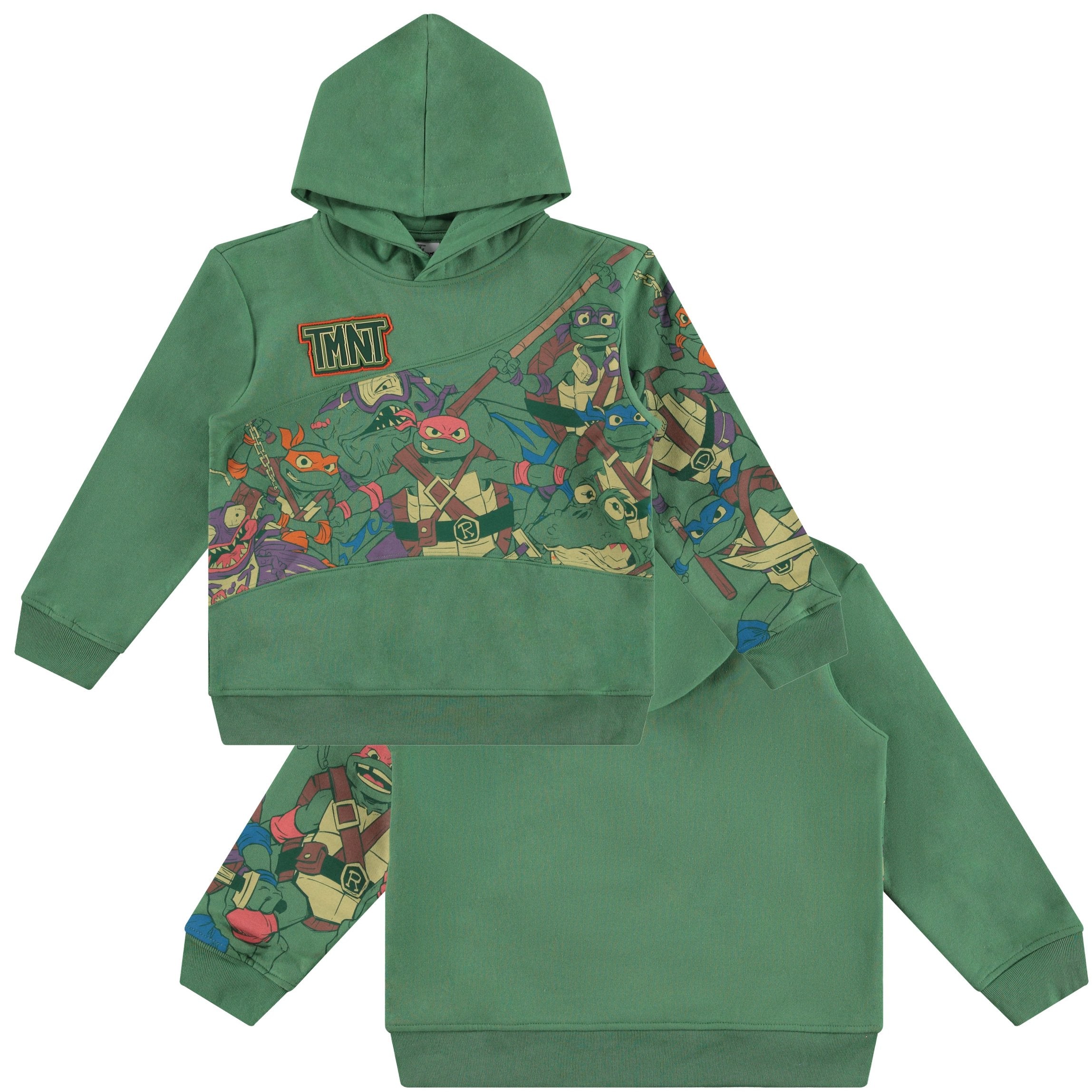 Teenage Mutant Ninja Turtles Boys Hoodie- Leonardo, Michelangelo, Donatello and Raphael Sizes 4-7