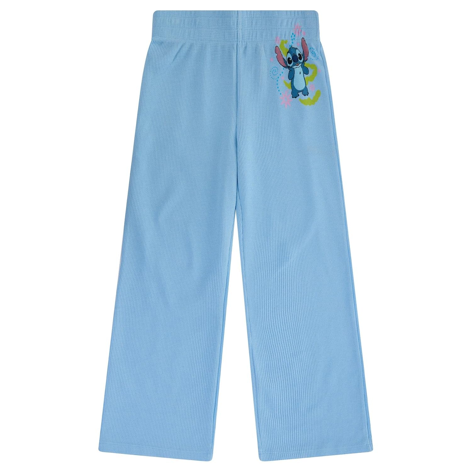 Disney Lilo & Stitch Girls 2 Piece Outfit Set – Graphic T-Shirt with Jogger or Wide Leg Pants - Sizes 4-16