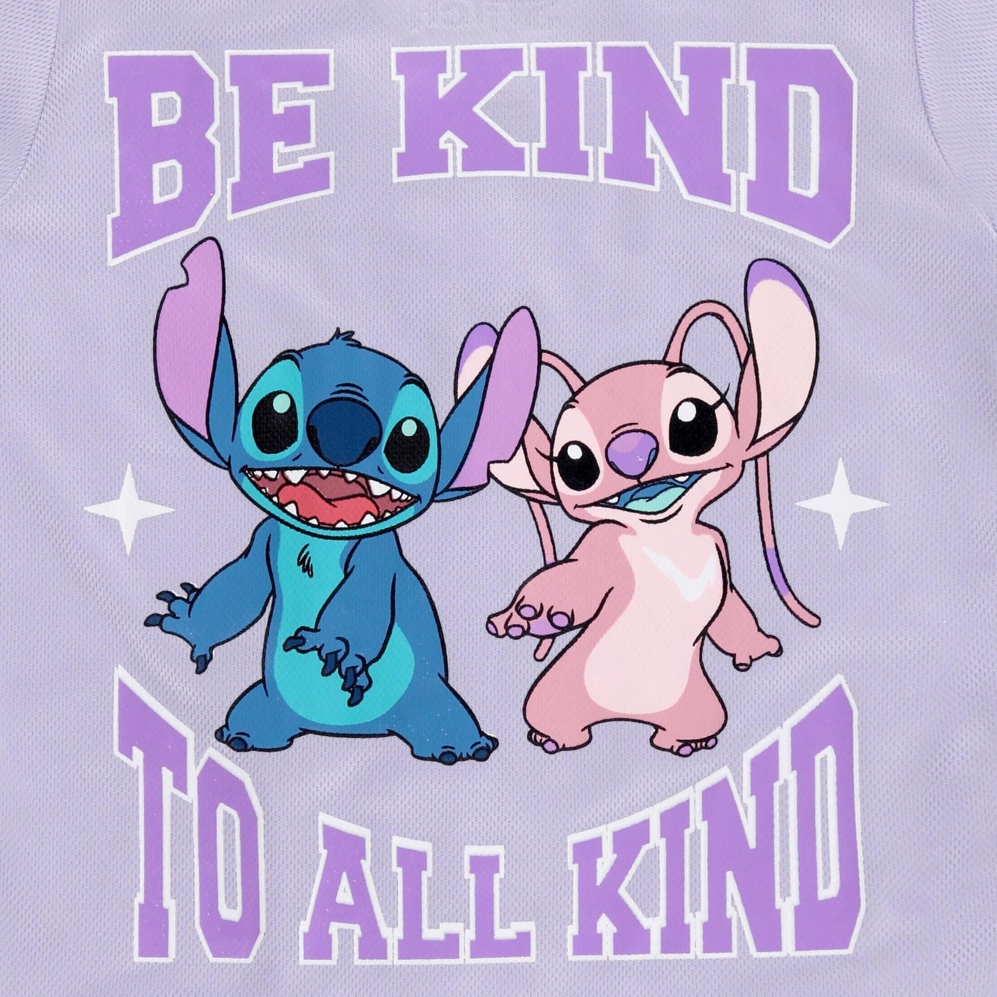 Disney Girls Baseball Jersey T-Shirt with Lilo & Stitch and Mickey Mouse- Girls Sizes 4-16 Hot Pink