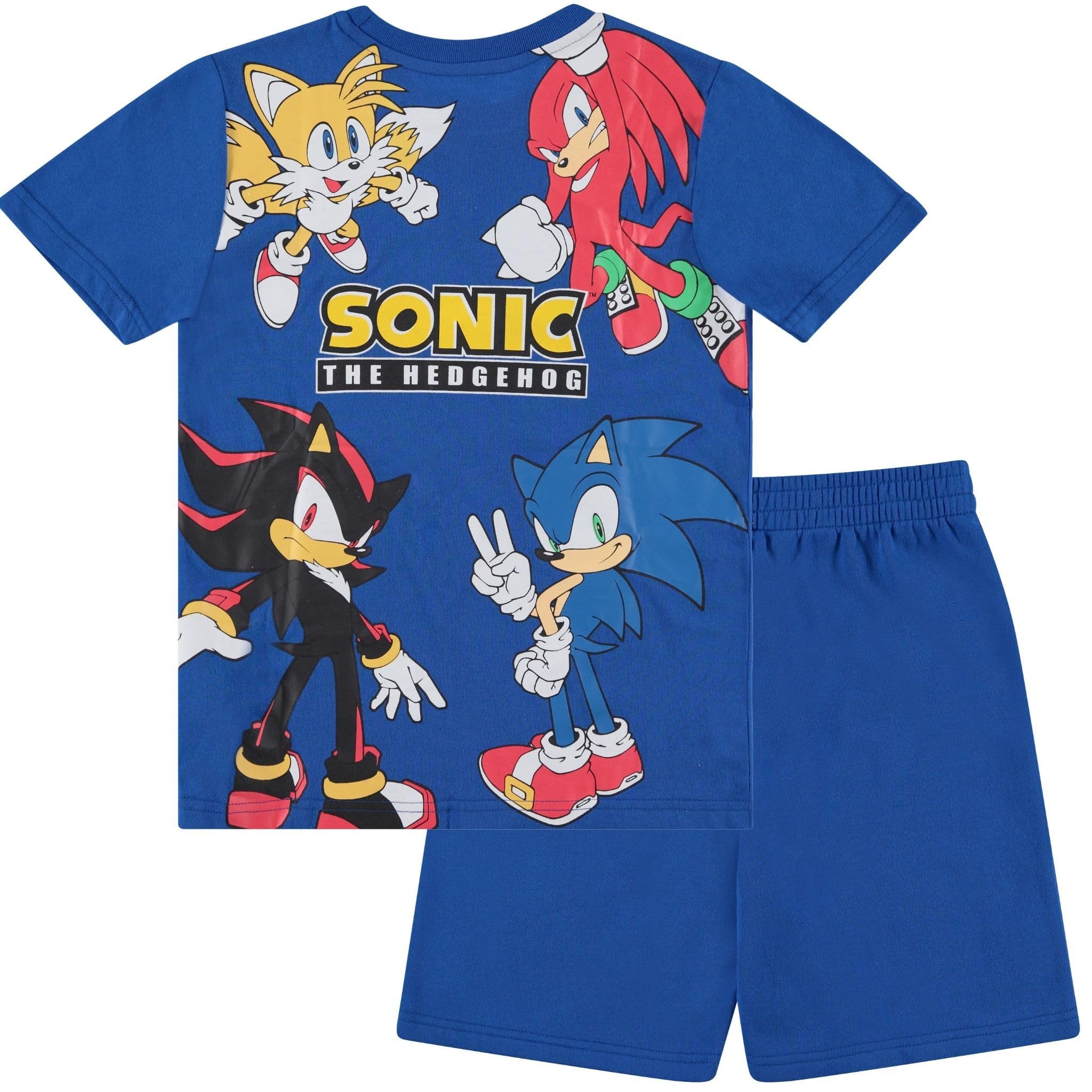 Boy's Sonic The Hedgehog Short Sleeve T-Shirt and Shorts Set