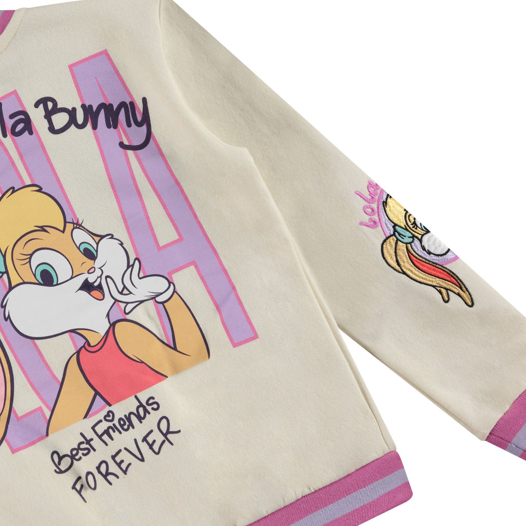 Looney Tunes Lola Bunny Varsity Bomber Jacket - Little and Big Girl Sizes 4-16