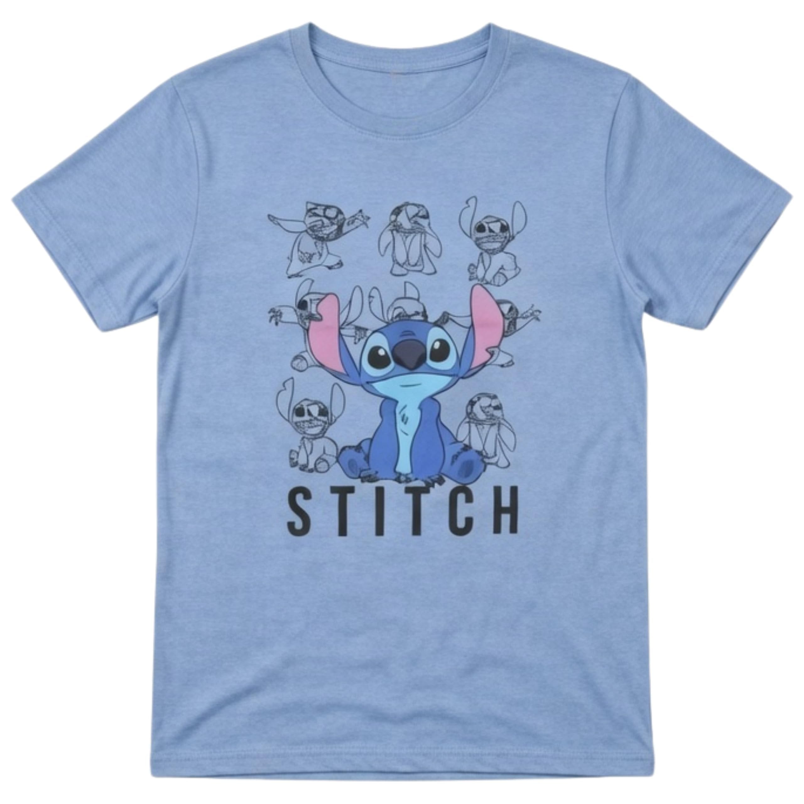 Disney Lilo & Stitch Juniors Graphic T-Shirt – Stitch Tee for Women, Short Sleeve, Sizes XXS-3XL