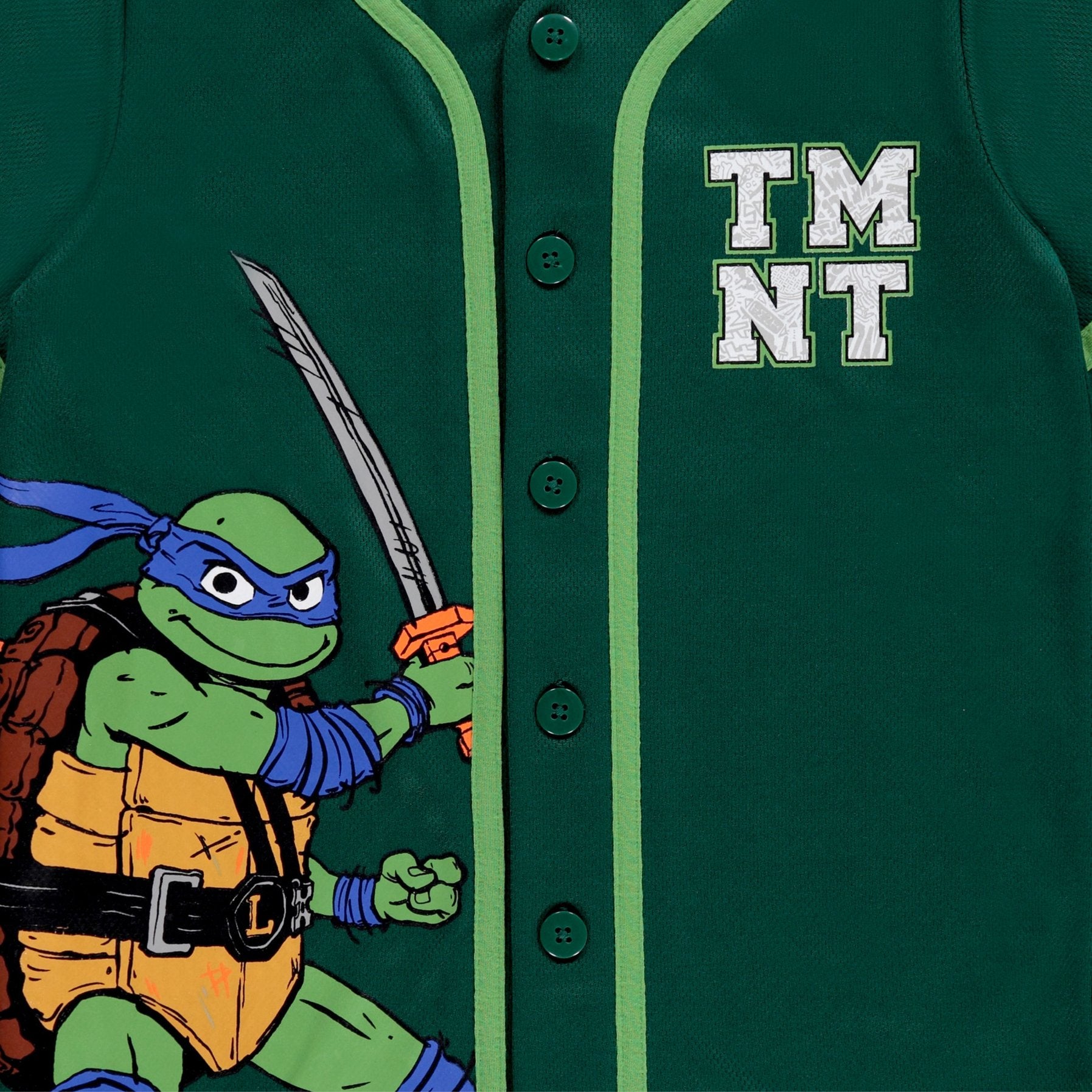 Teenage Mutant Ninja Turtles Boys Baseball Jersey Shirt and Shorts Clothing Set- Little and Big Boys Sizes 4-20