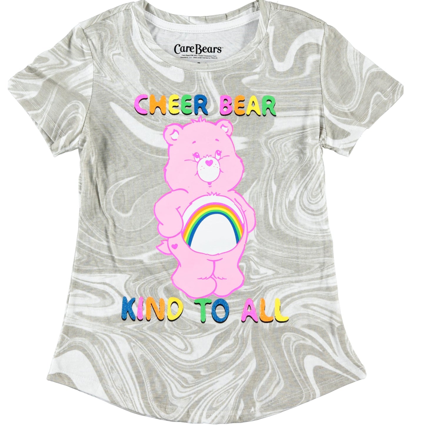 Girls Care Bears Short Sleeve T-Shirt- Sizes 4-16