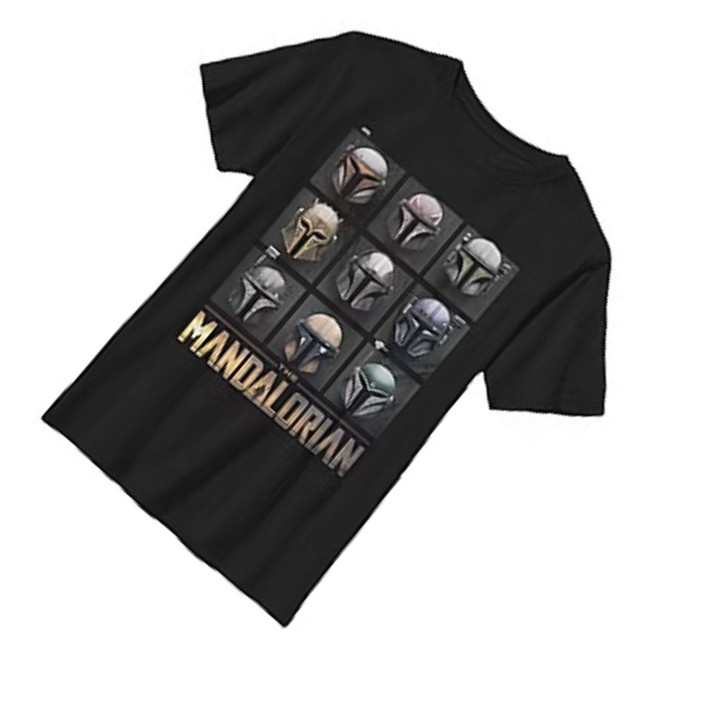 STAR WARS Boys' Darth Vader & Mandalorian Short Sleeve Crewneck T-Shirt – Sizes XS-XL