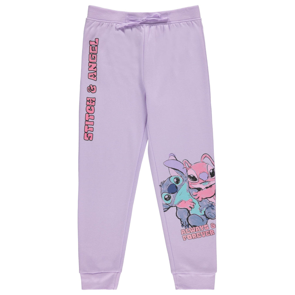 Disney Girls Lilo and Stitch Jogger Sweatpants with Minnie Mouse & Disney Princesses, Little and Big Girls Sizes 4-16