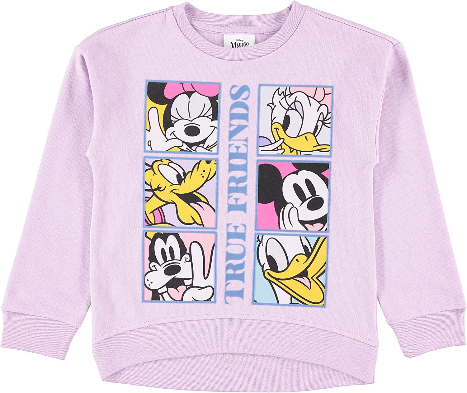 Disney girls Minnie Mouse, Lion King Girls Fleece Sweatshirt and T-shirt 2 Piece Bundle Outfit Set