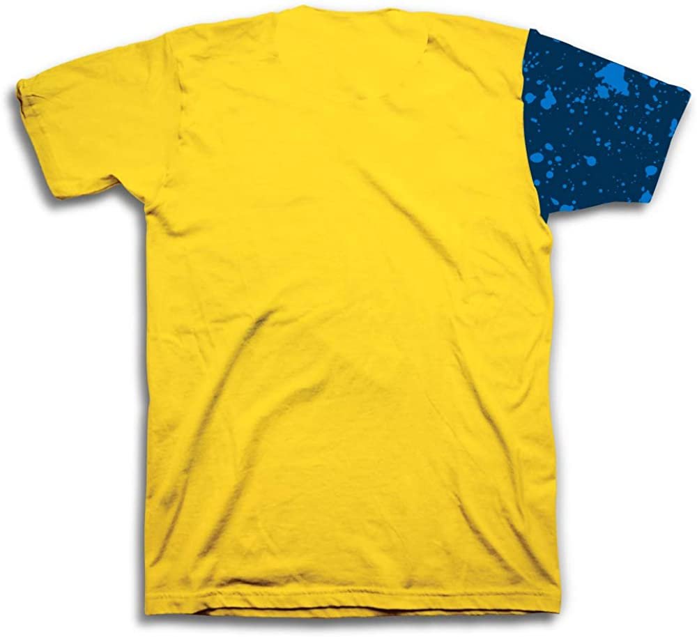 Scooby-Doo Boys T-Shirt - Graphic Design Split T-Shirt and All Over Print Boys Sizes 4-20