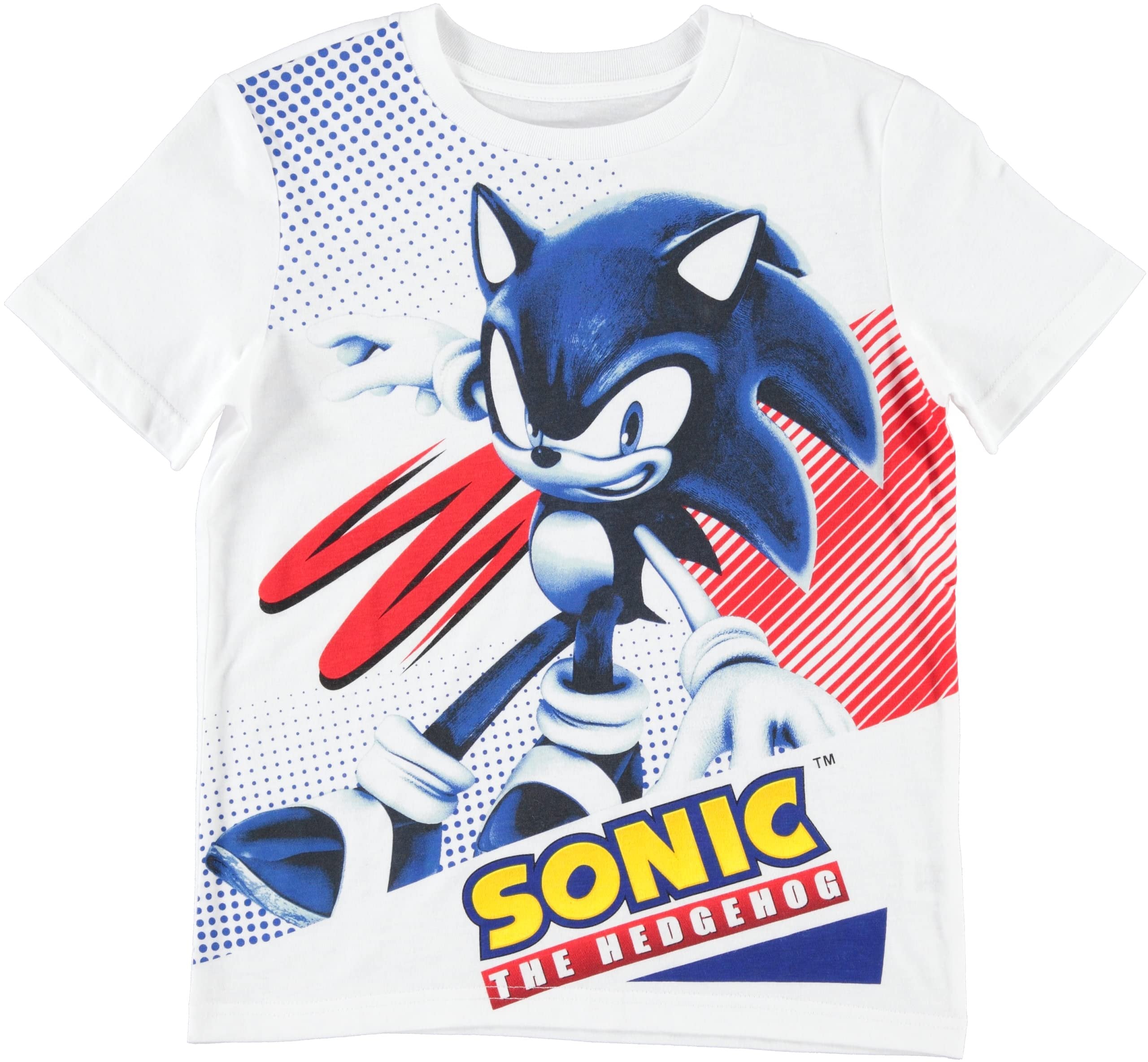 Boy's Sonic The Hedgehog Short Sleeve T-Shirt and Shorts Set
