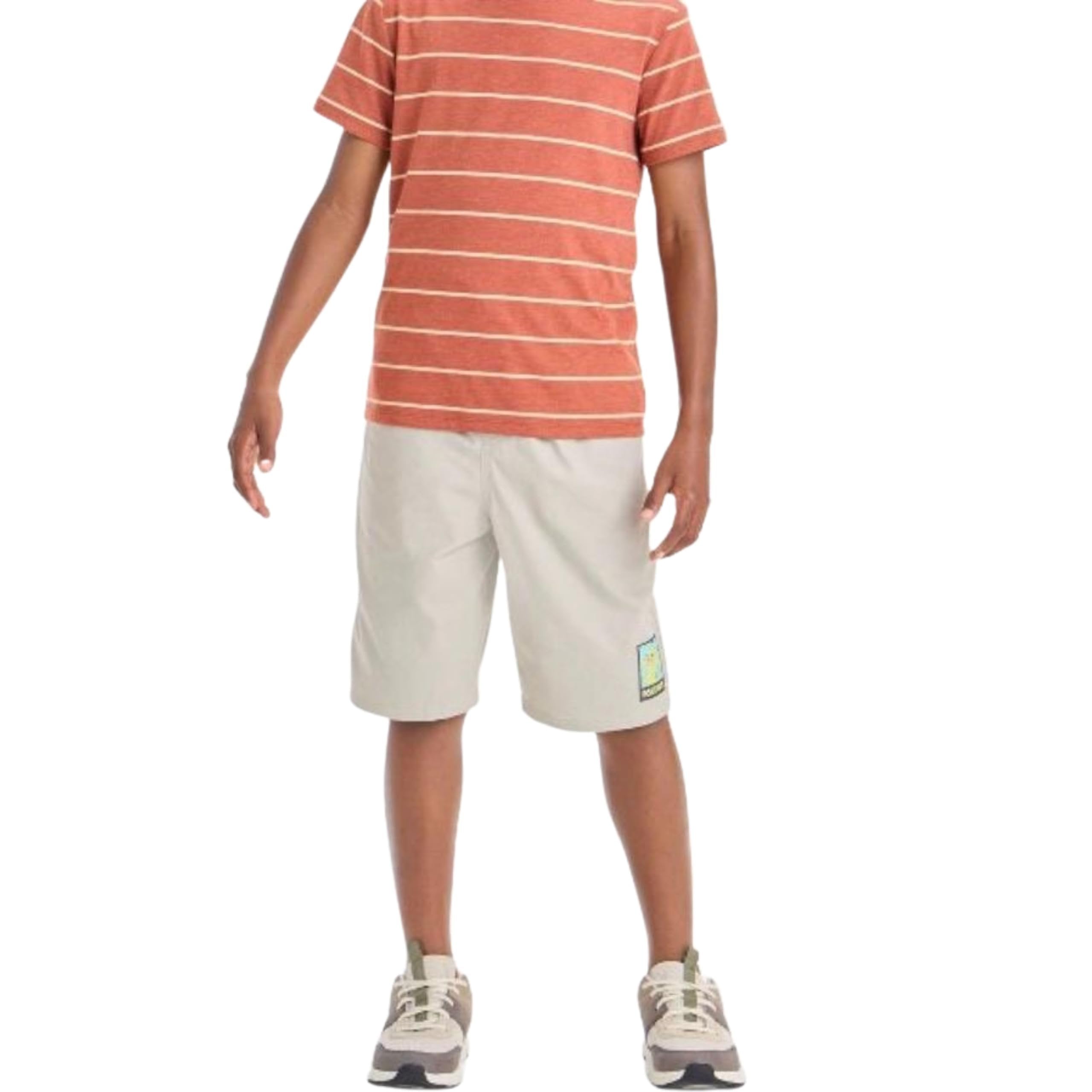 Boys’ Pokemon Pikachu Beach Shorts – Casual Khaki Pull-On Shorts with Pockets, Sizes XS–M