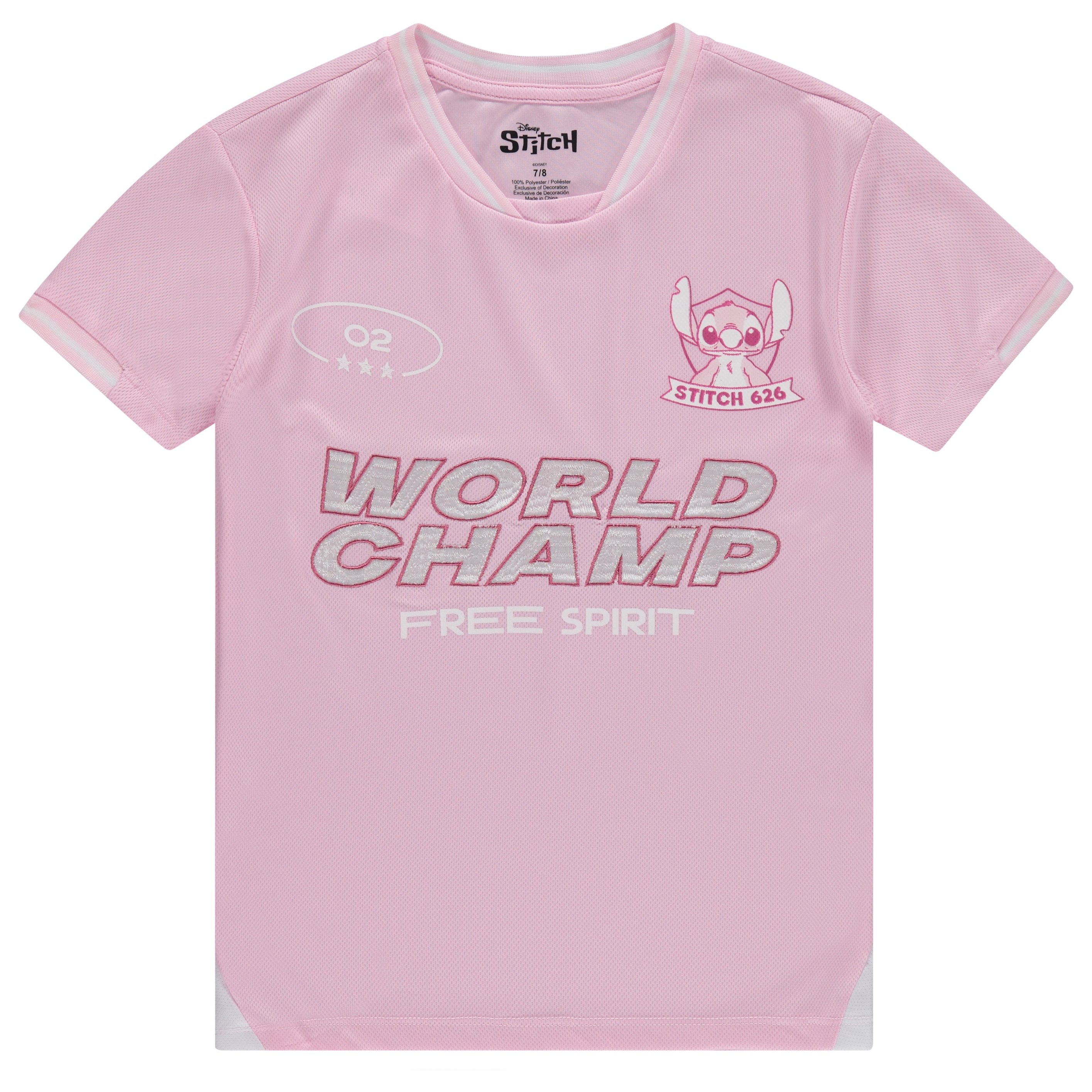 Disney Girls Lilo & Stitch Soccer Jersey T-Shirt - Girls Sizes 4-16