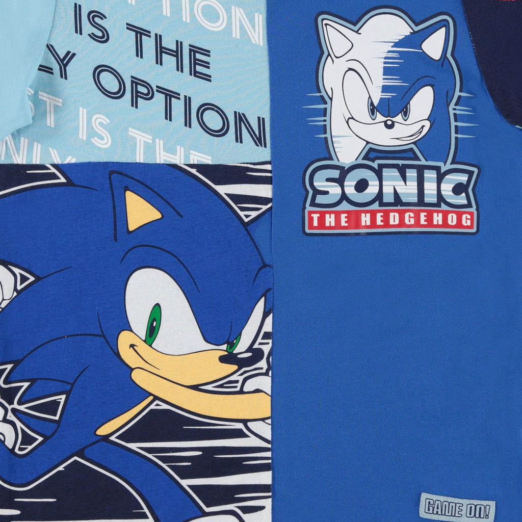 Boys Sonic The Hedgehog Short Sleeve Graphic T-Shirts- Sizes 4-20