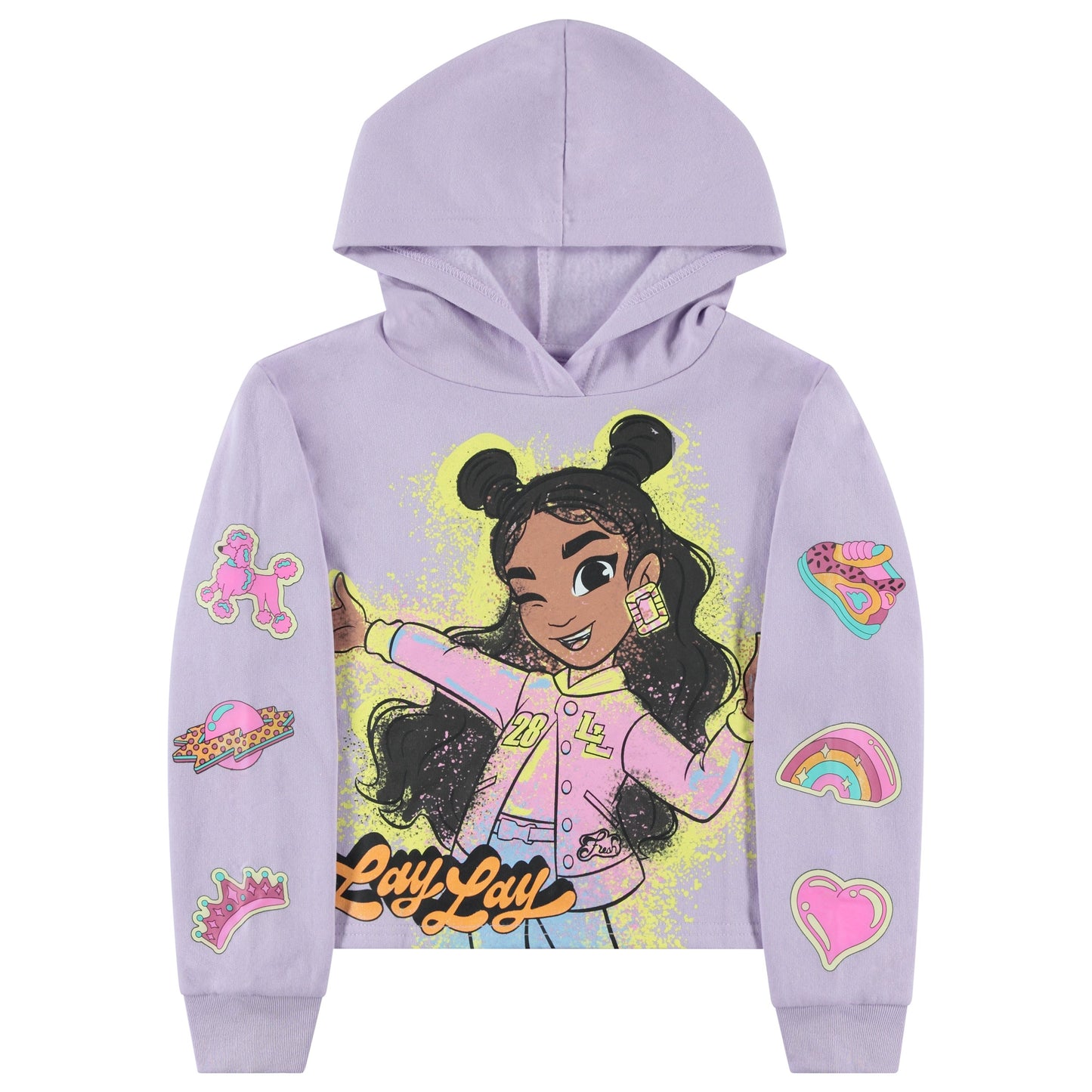 Nickelodeon Girls That Girl Lay Lay Pullover Hoodie and Jogger Sweatpants Clothing Set - Little and Big Girl Sizes 4-16