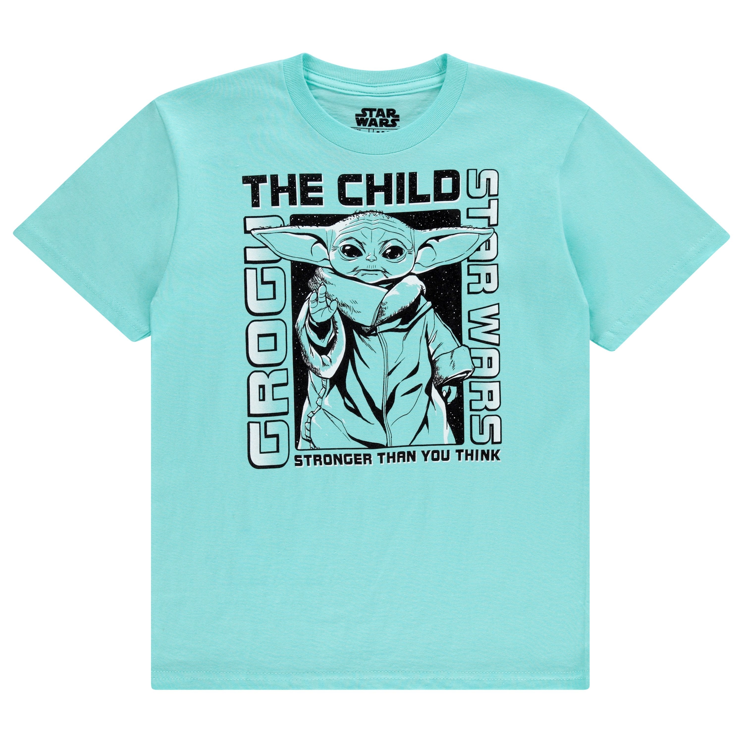 STAR WARS Boys Baby Yoda T-Shirt - Mandalorian The Child Boys Boys Short Sleeve T-Shirt- Air Brushed