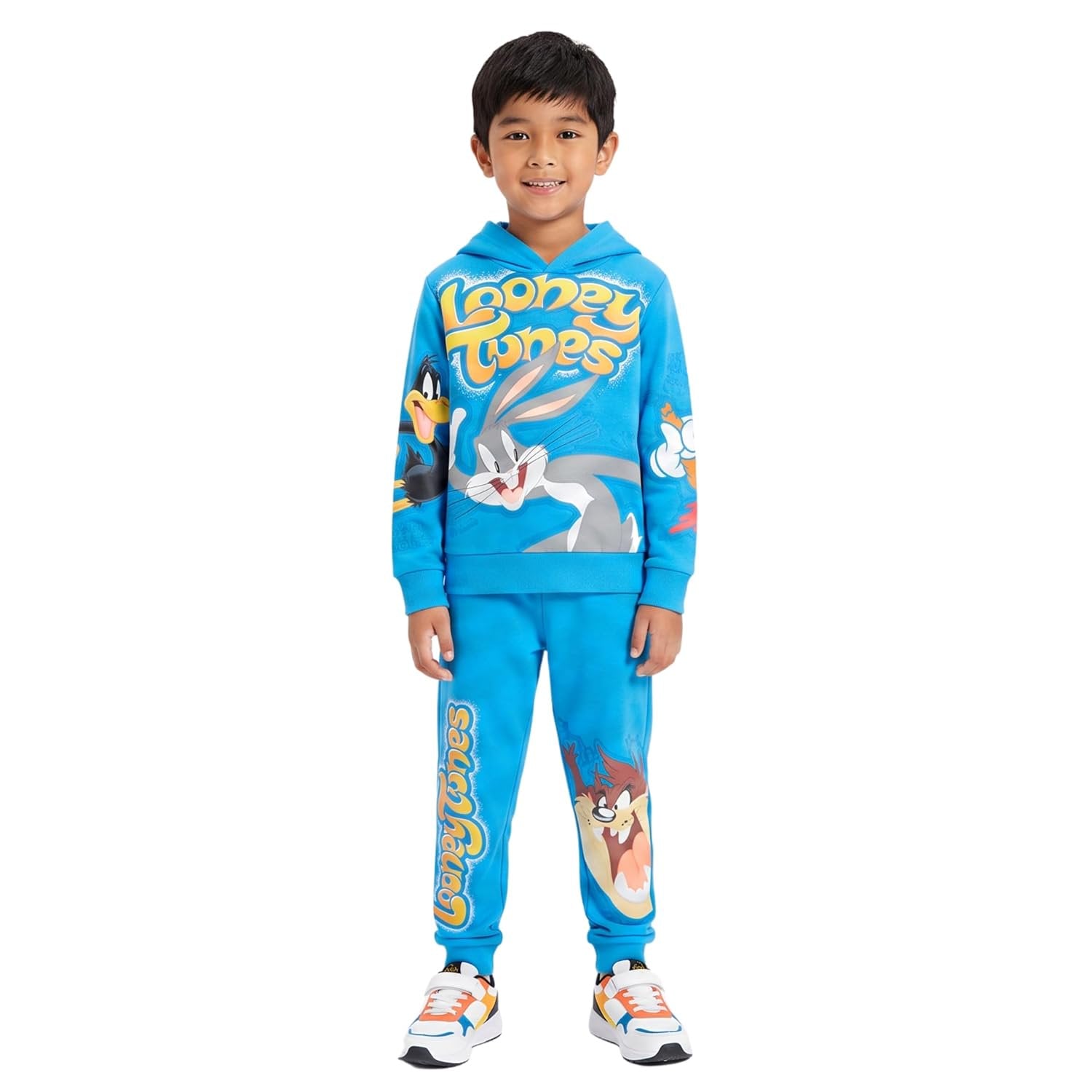 LOONEY TUNES Boys Hoodie and Jogger Pants 2-Piece Outfit Set- Boys Sizes 4-16