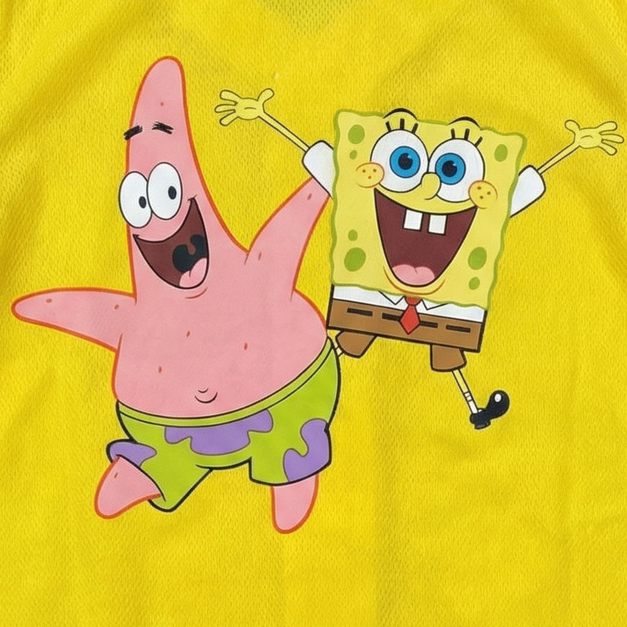 SpongeBob SquarePants & Patrick Star Kids Baseball Jersey T-Shirt, Short Sleeve Graphic Tee, Unisex 4–6X