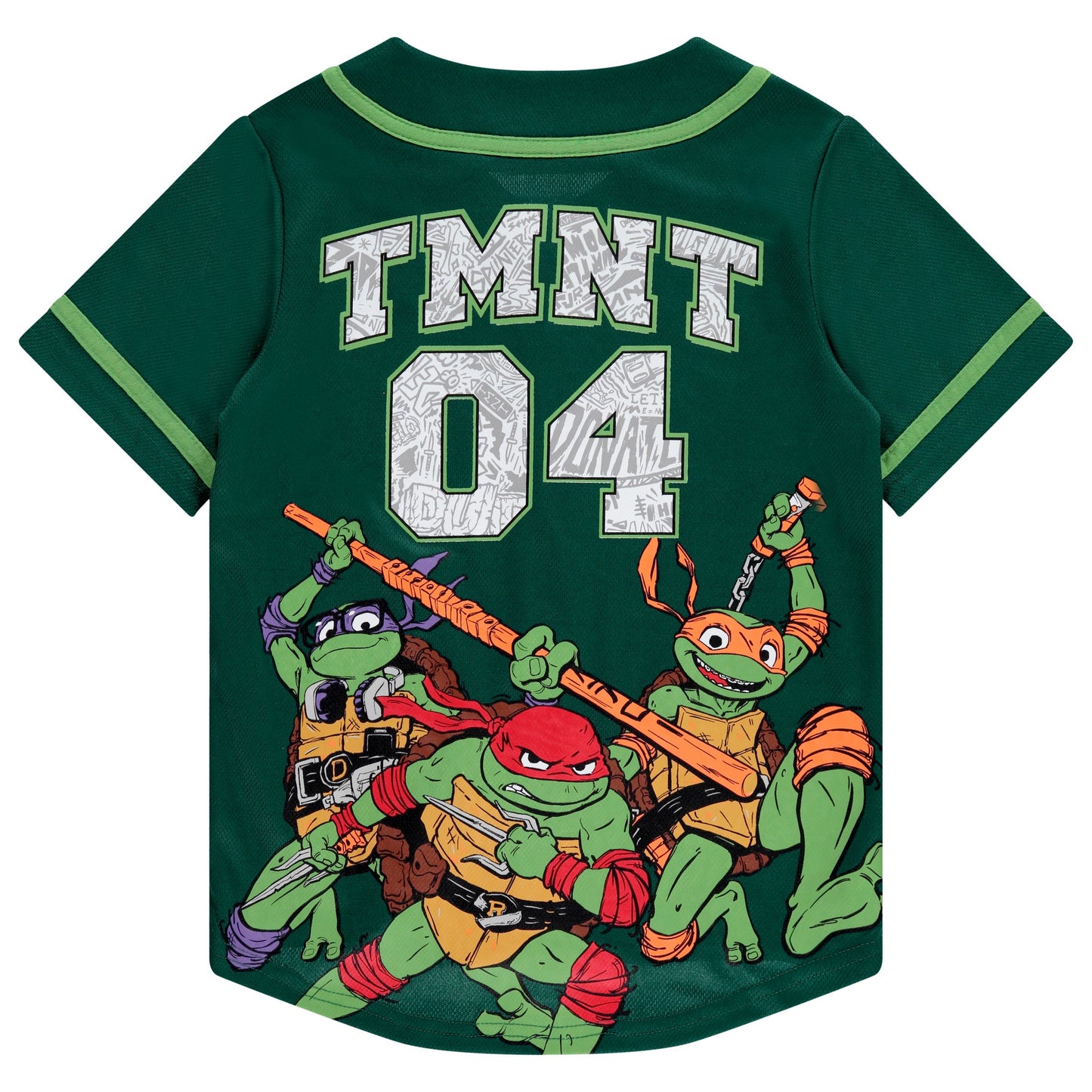 Teenage Mutant Ninja Turtles Boys Baseball Jersey Shirt and Shorts Clothing Set- Little and Big Boys Sizes 4-20