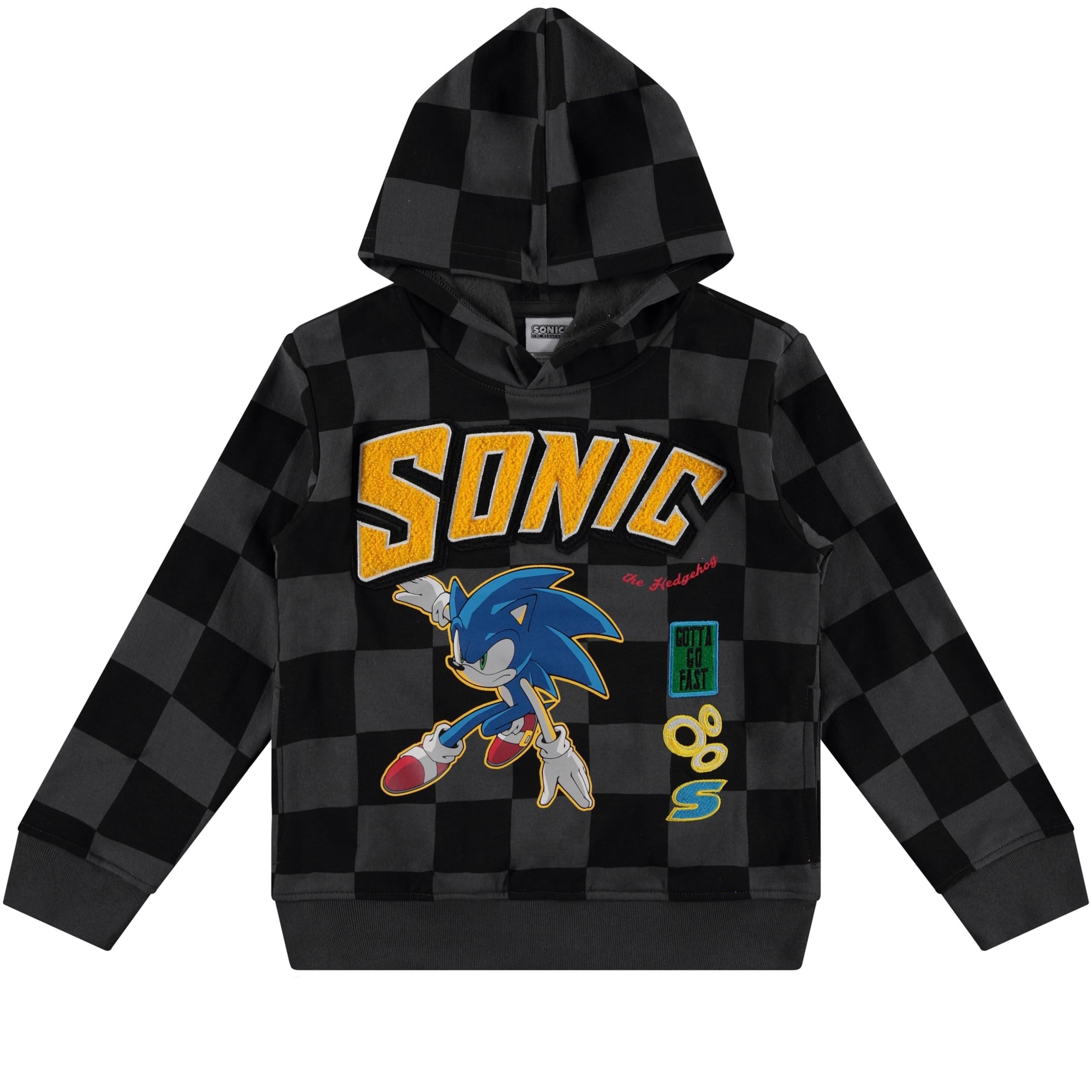 Boys Sonic The Hedgehog Pullover Hoodie- Sonic, Tails, Shadow and Knuckles Sizes 4-7