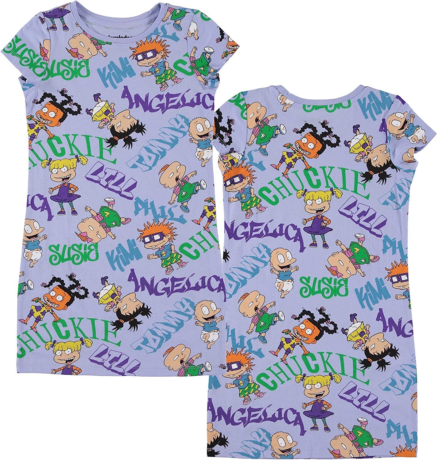 rugrats Girls Dress - Susie & Angelica T-Shirt Dress - Nickelodeon - Girls 4-16