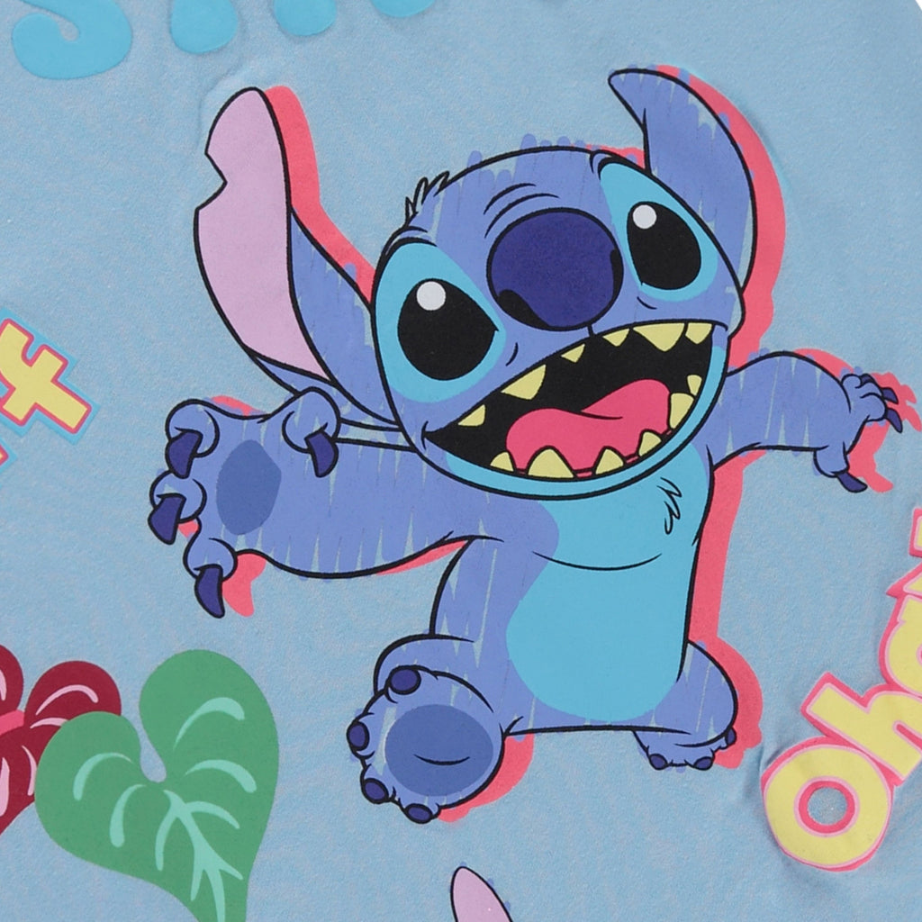 Disney Lilo and Stitch Girls Short Sleeve T-Shirt- Stitch Girls Tee Sizes 4-16