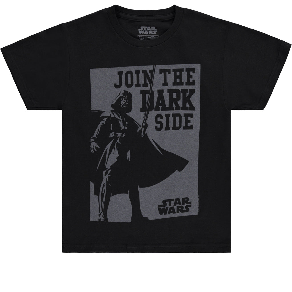 STAR WARS Boys' Darth Vader & Mandalorian Short Sleeve Crewneck T-Shirt – Sizes XS-XL
