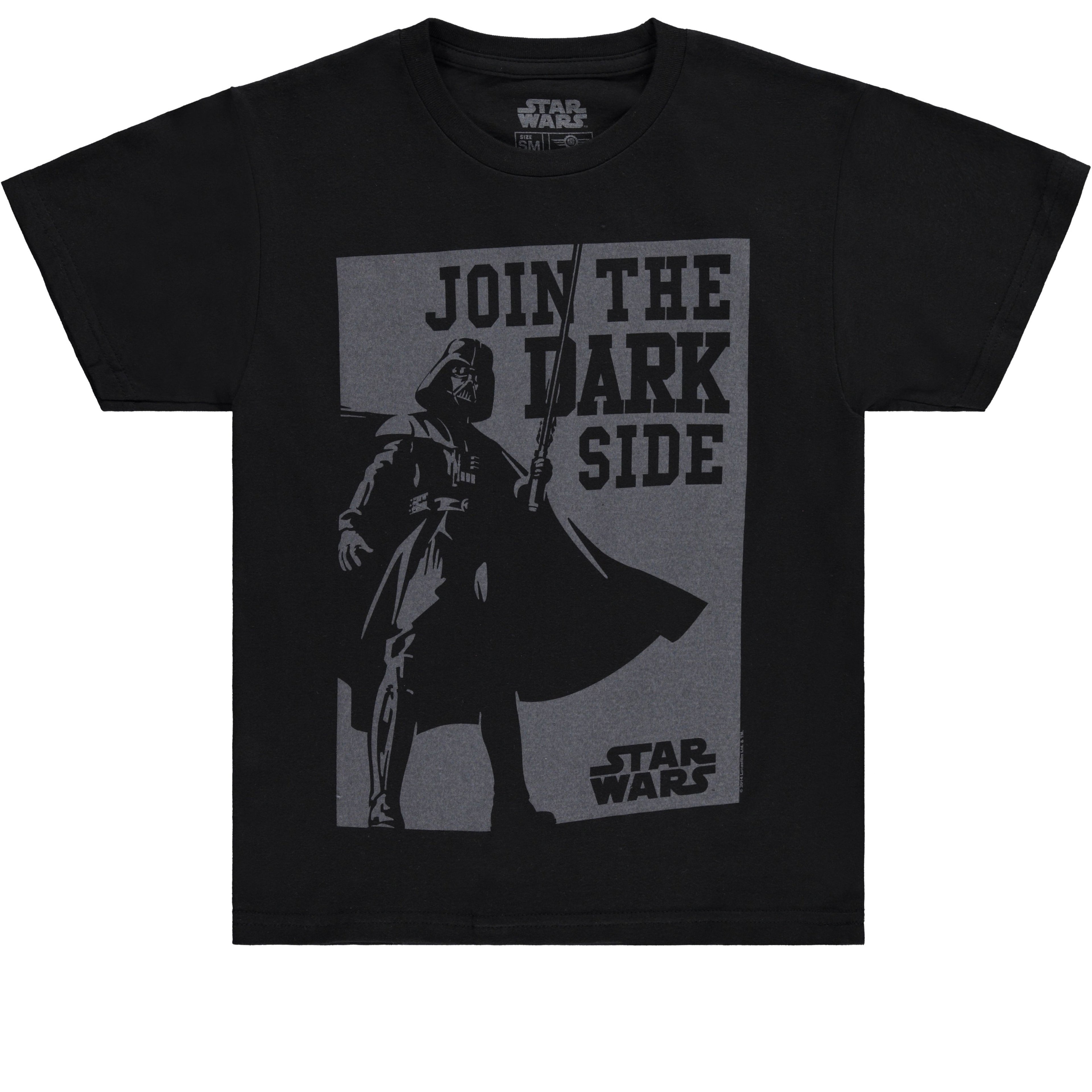 STAR WARS Boys' Darth Vader & Mandalorian Short Sleeve Crewneck T-Shirt – Sizes XS-XL