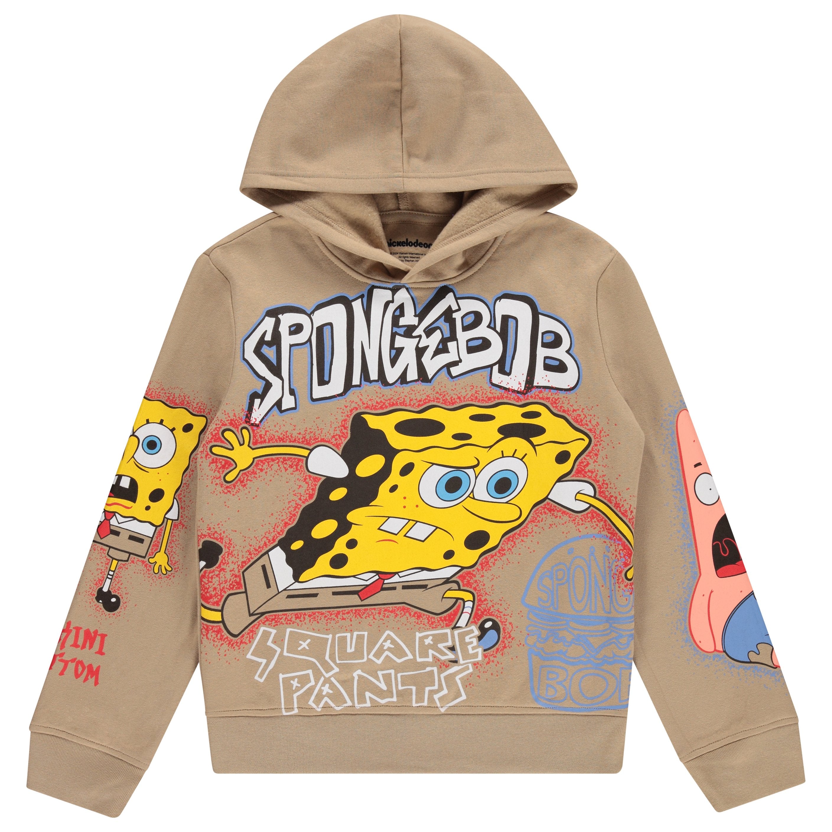 SpongeBob SquarePants Boys Hooded Pullover Hoodie and Jogger Sweatpants Set, Little and Big Boys Sizes 4-20