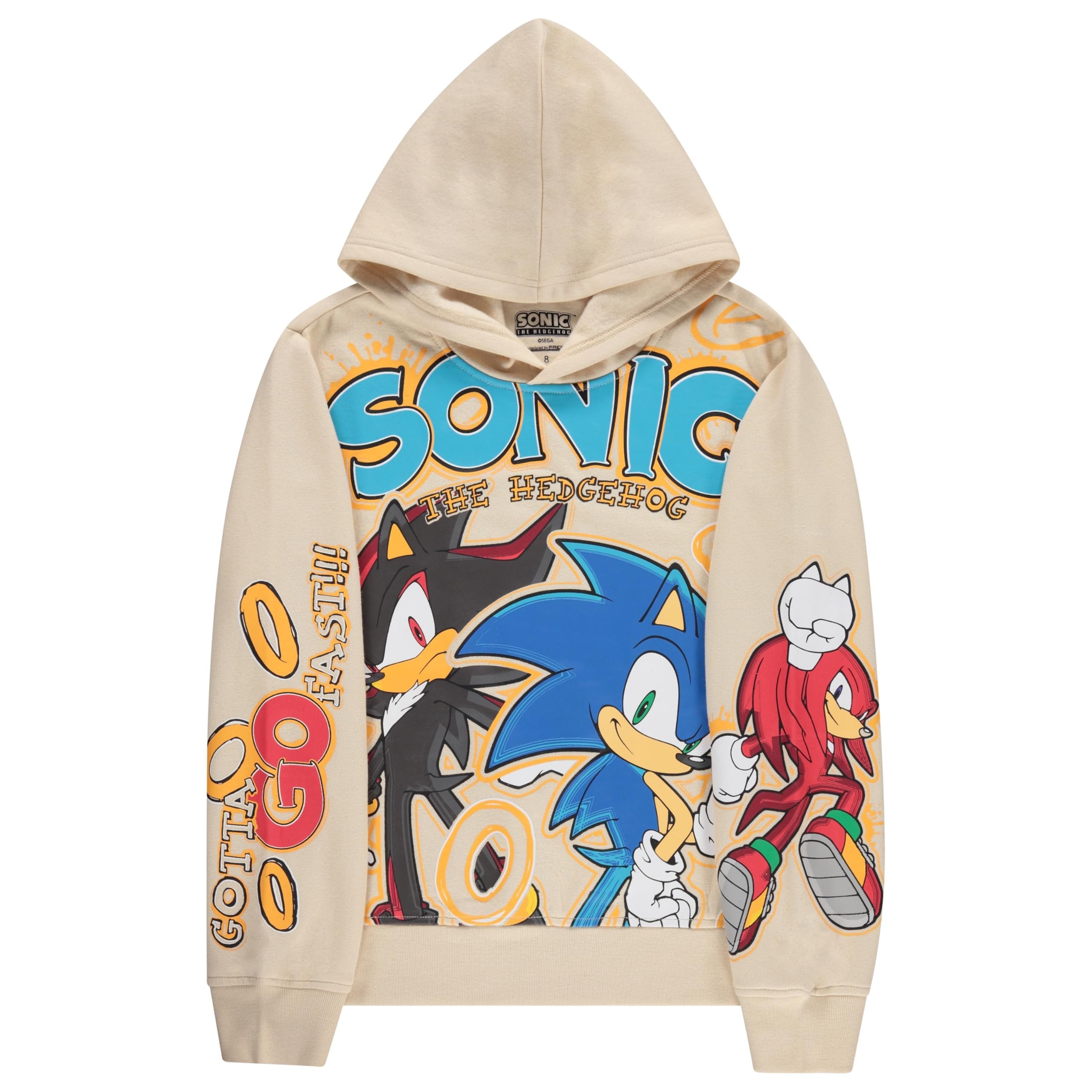 Sonic The Hedgehog Boys Graphic Hoodie and Jogger Pants 2-Piece Outfit Set- Sizes 4-20