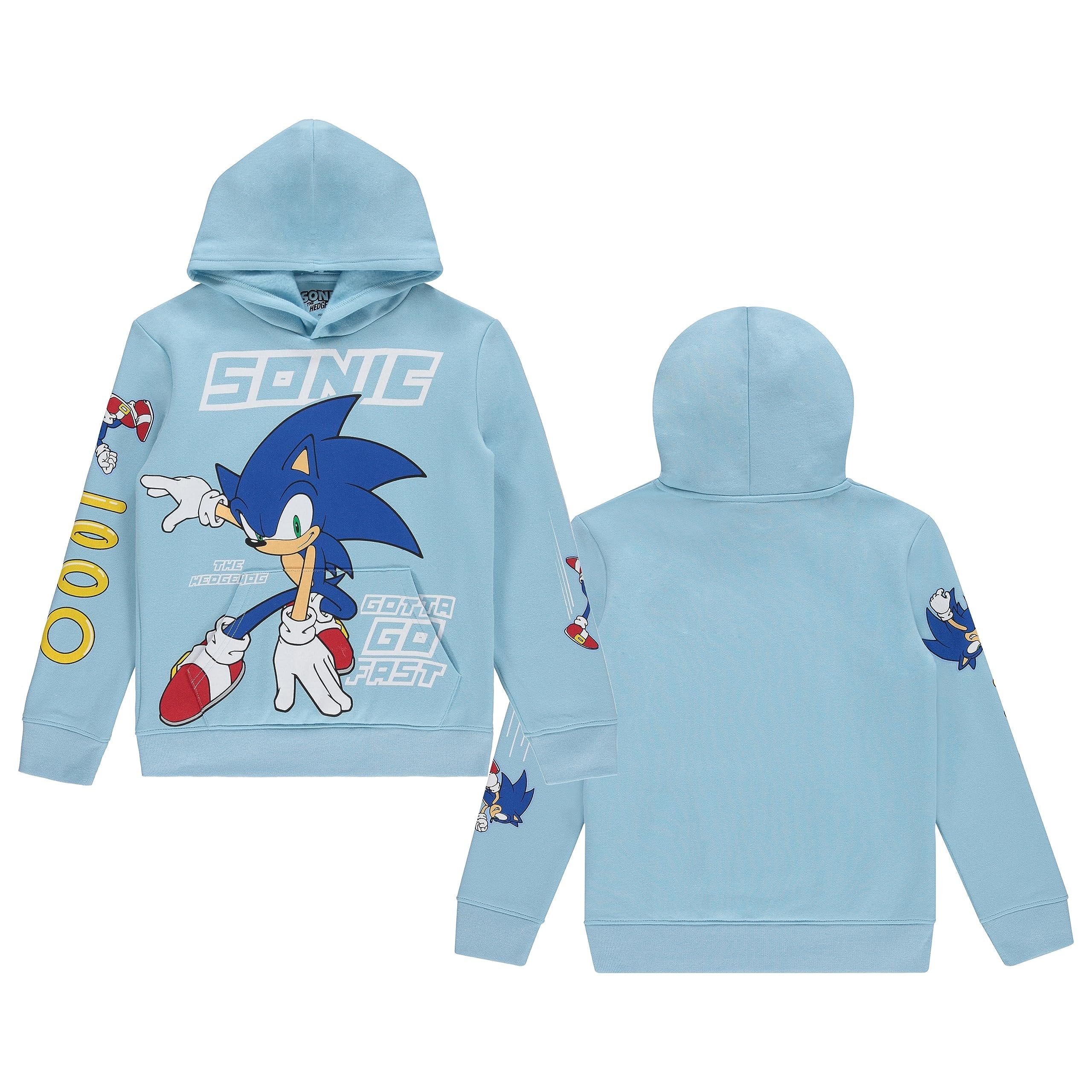 Boys' Sonic & Tails Hoodie - Navy, Sizes 4-20, Sonic the Hedgehog Pullover