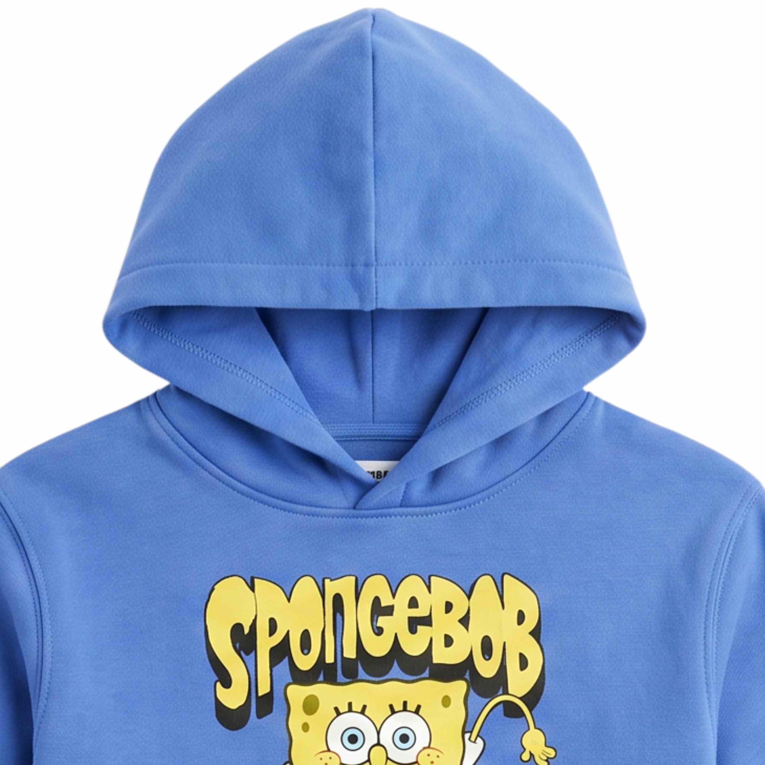 SpongeBob SquarePants Boys Pullover Hoodie - Little and Big Boys Sizes 4-20 Blue