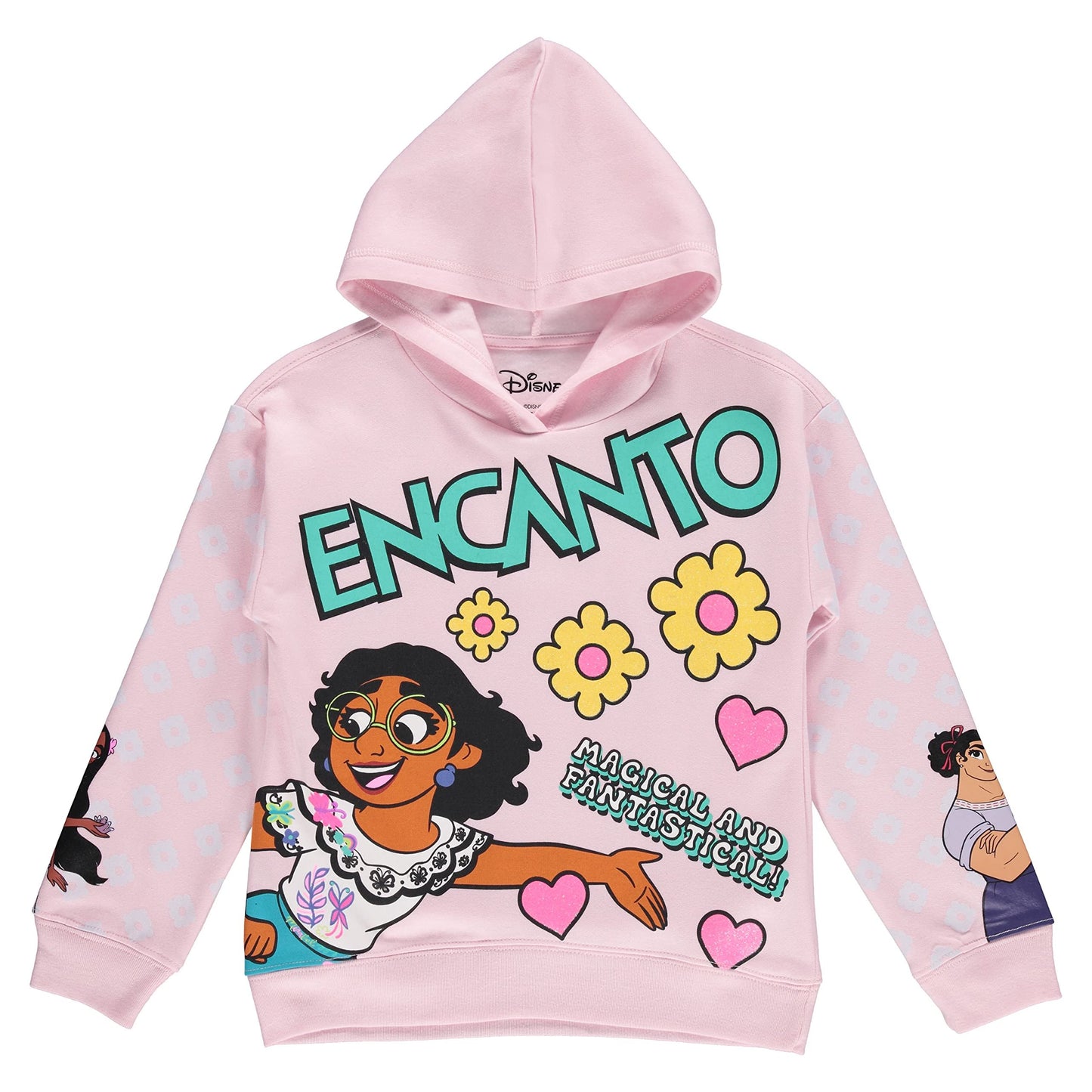 Disney Girls Encanto Hoodie - Mirabel, Isabela and Luisa - Sizes 4-16