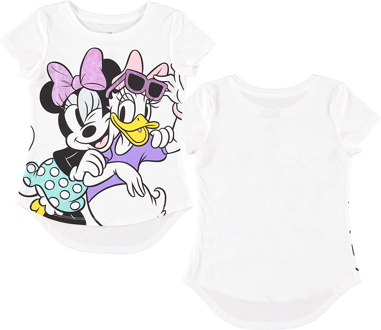 Disney girls Minnie Mouse, Lion King Girls Fleece Sweatshirt and T-shirt 2 Piece Bundle Outfit Set