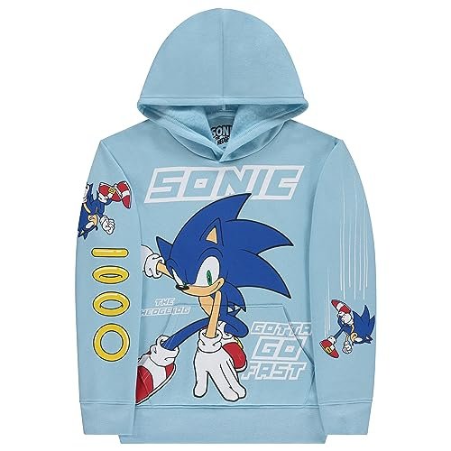 Boys' Sonic & Tails Hoodie - Navy, Sizes 4-20, Sonic the Hedgehog Pullover