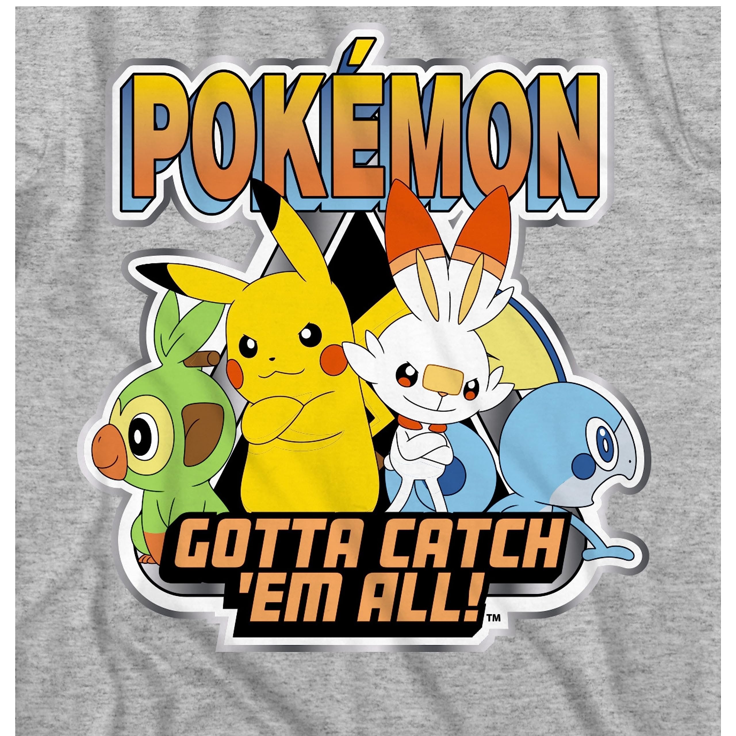 Pokemon Pikachu Big Boys Short Sleeve T-Shirt - Pikachu Lightning Energy Bounce