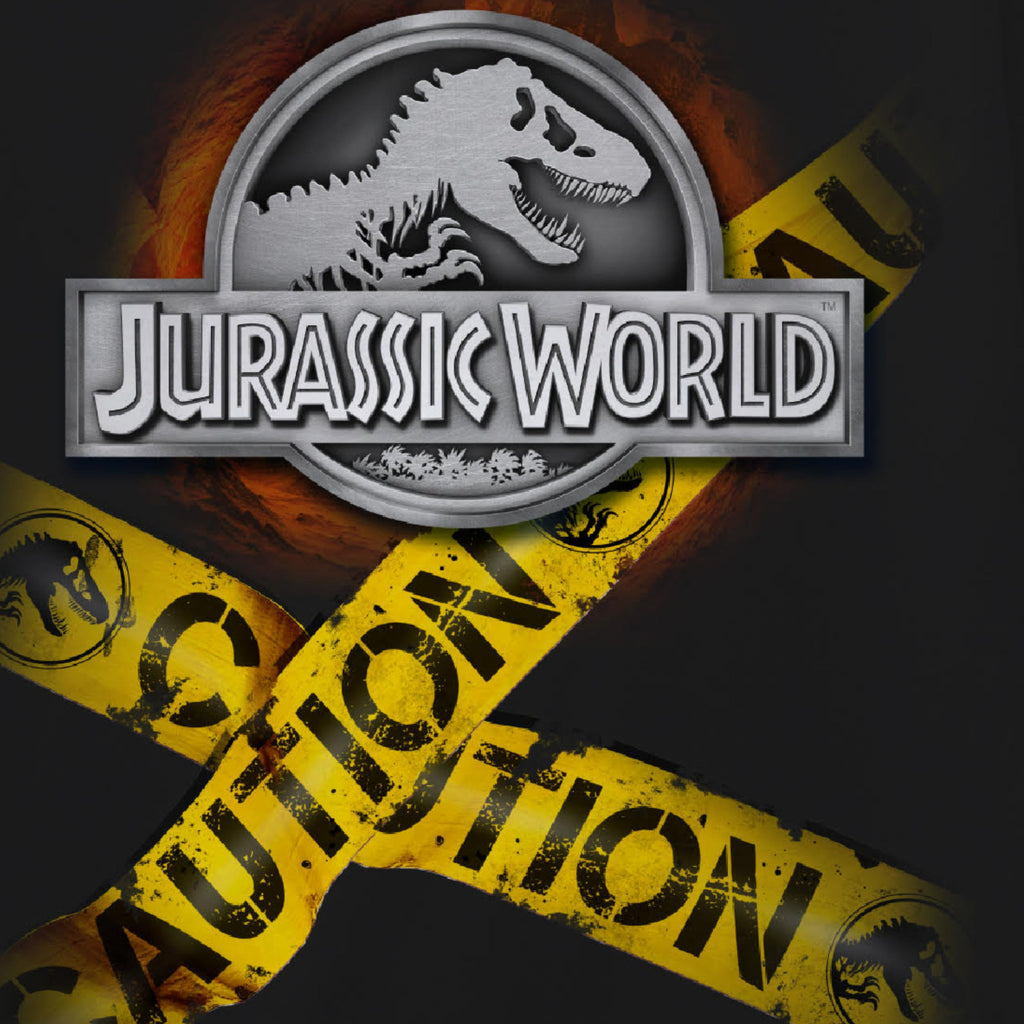 Jurassic World Boys Split Vertical Short Sleeve Tyrannosaurus Rex Dinosaur T-Shirt, Boys Sizes 8-16 (10/12, Black)