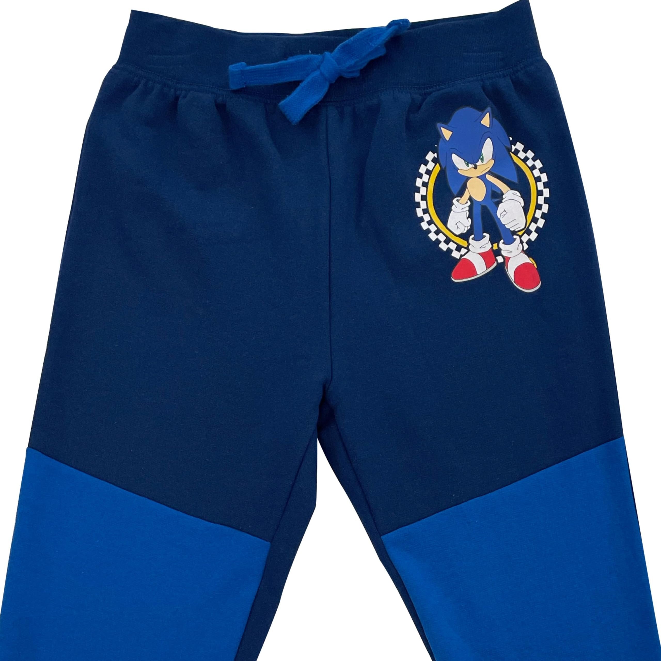 Sonic The Hedgehog Boys Graphic Hoodie and Jogger Pants 2-Piece Outfit Set- Sizes 4-20