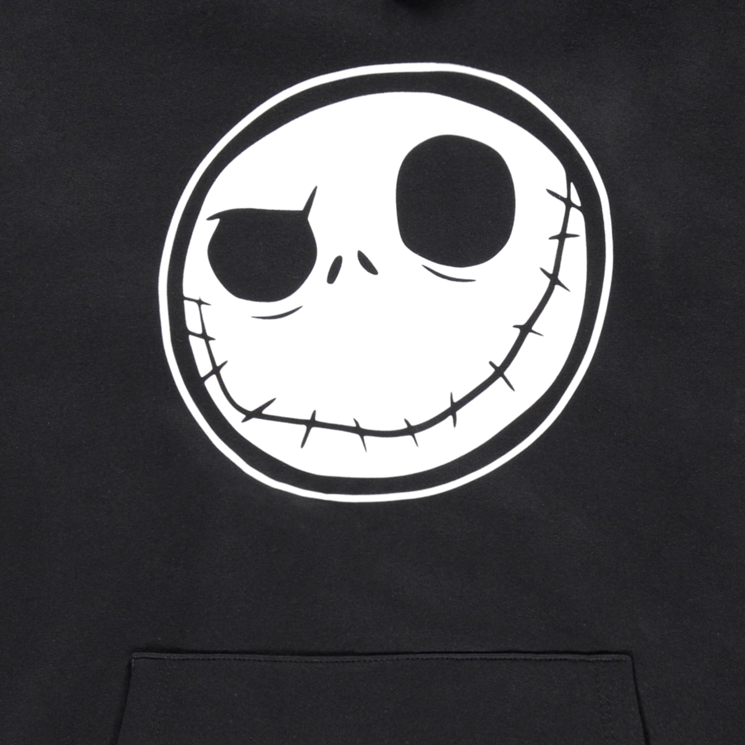 Disney The Nightmare Before Christmas Boys Jack Skellington Pullover Hoodie, Black, Sizes S-XL