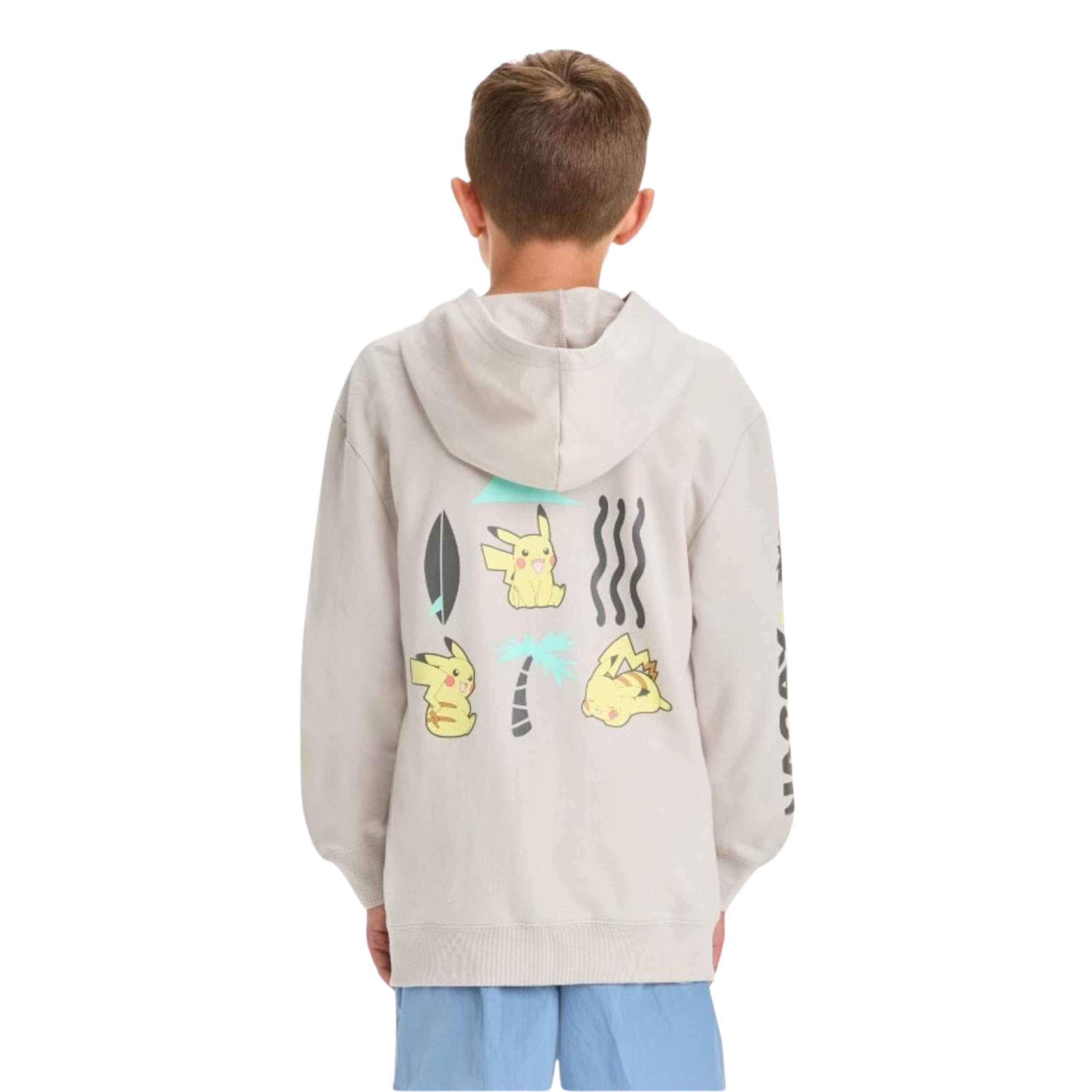 Pokemon Boys Pikachu Zip-Up Fleece Hoodie- Pokemon for Little and Big Boys Sizes XS-XL