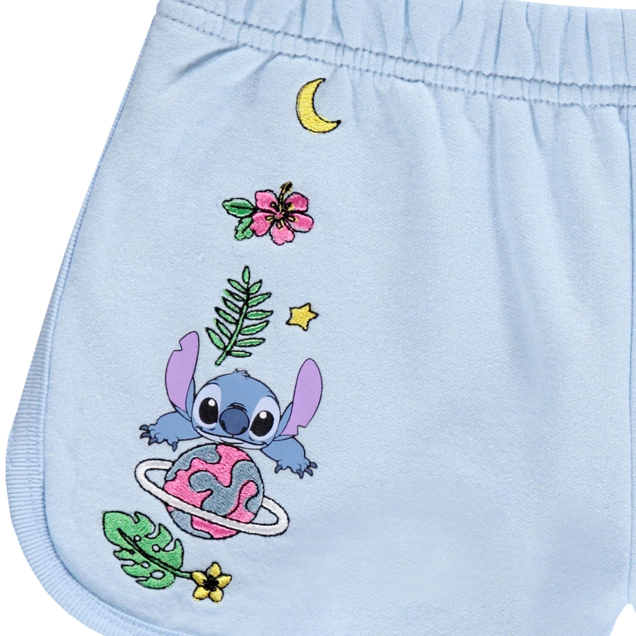 Disney Girls Lilo & Stitch Cosplay Hoodie Set - Stitch Costume Hoodie and Shorts Set -Little and Big Girl Sizes 4-16
