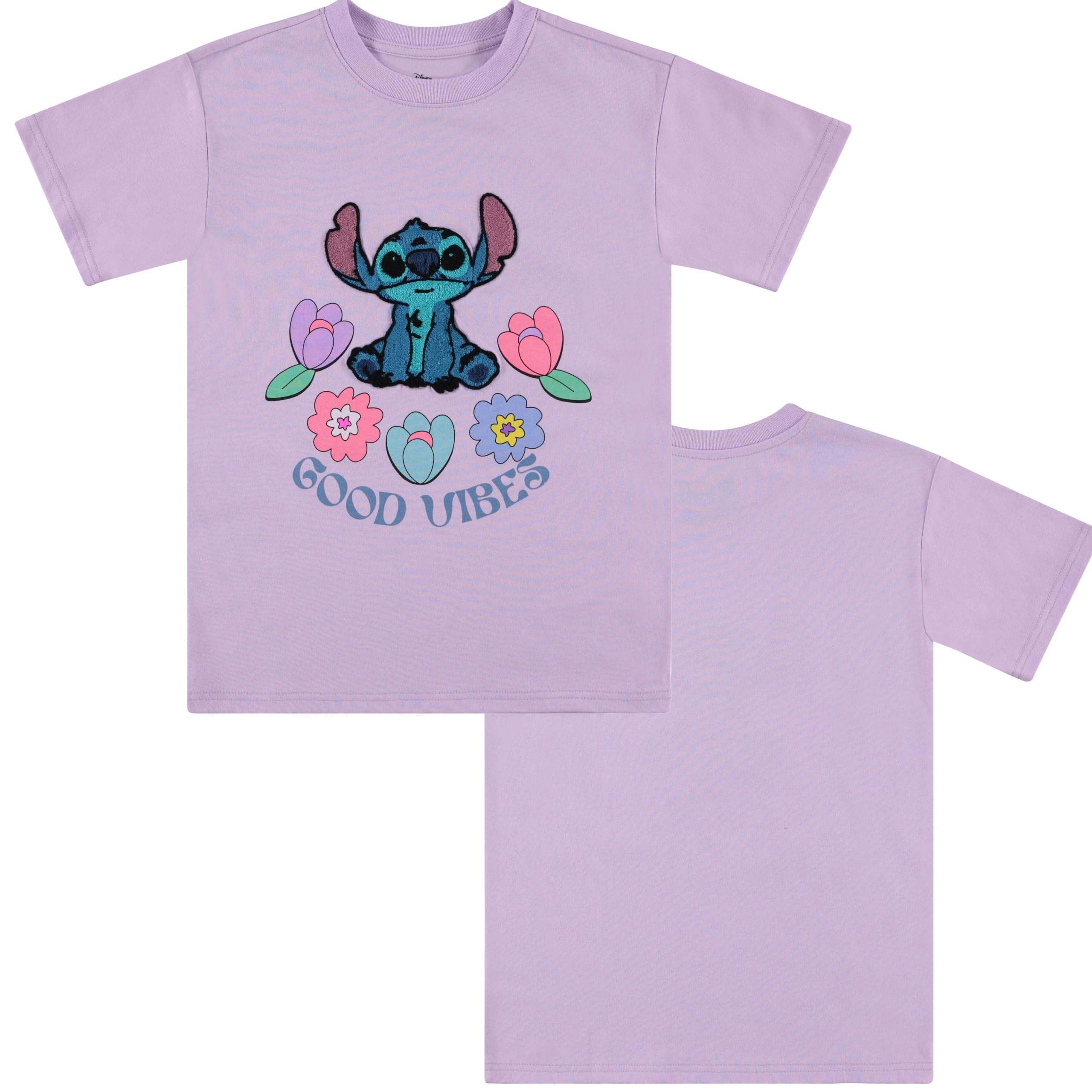 Disney Lilo and Stitch Girls Short Sleeve T-Shirt- Stitch Girls Tee Sizes 4-16