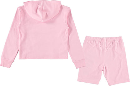 Disney Minnie Mouse Skimmer Hoodie and Biker Shorts- Sizes 4-16