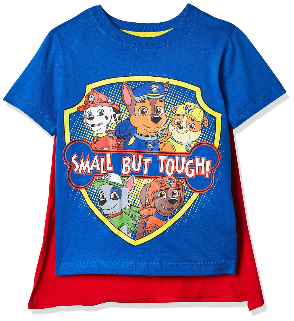 Nickelodeon Boys' Toddler Paw Patrol Small But Tough Cape T-Shirt