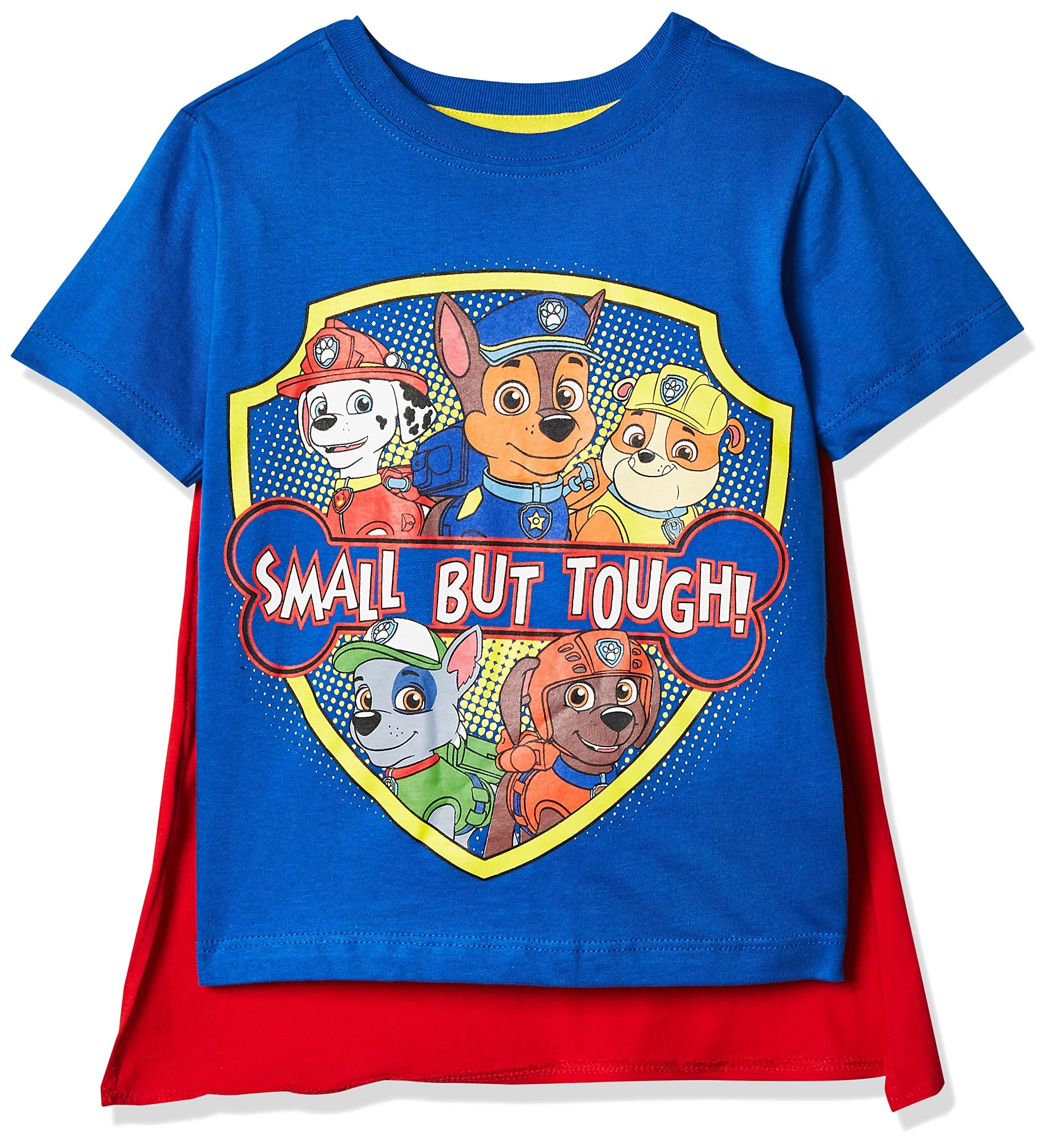 Nickelodeon Boys' Toddler Paw Patrol Small But Tough Cape T-Shirt