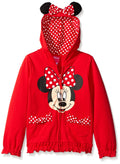 Disney Girls' Minnie Polka-Dot Bow Hoodie