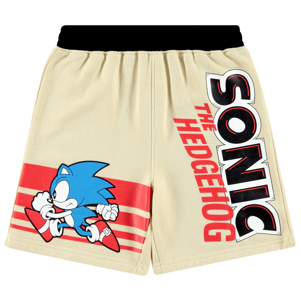 Boys Sonic The Hedgehog Sweatshirt and Shorts Clothing Set- Little and Big Boys Sizes 4-20
