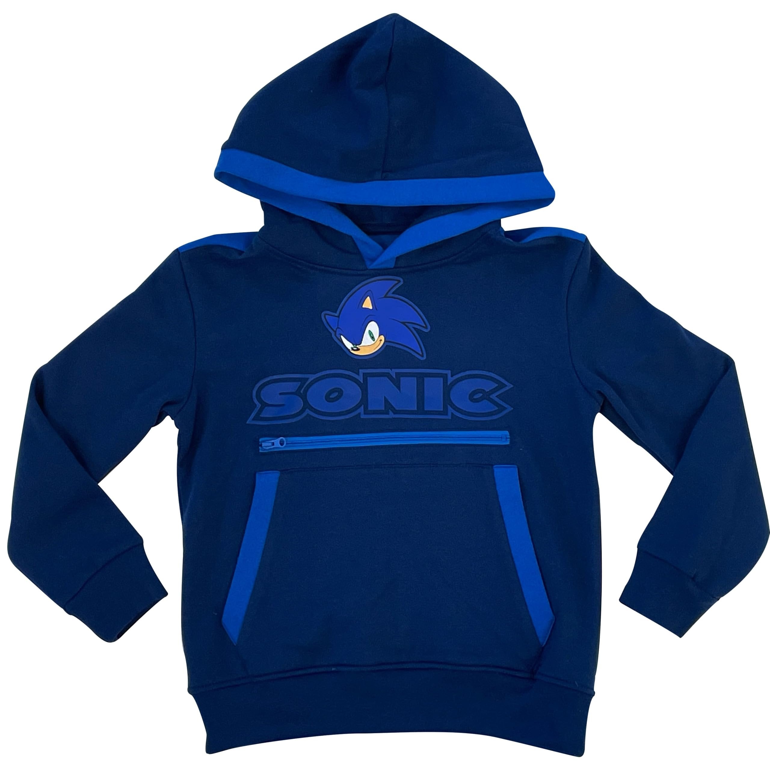 Sonic The Hedgehog Boys Graphic Hoodie and Jogger Pants 2-Piece Outfit Set- Sizes 4-20