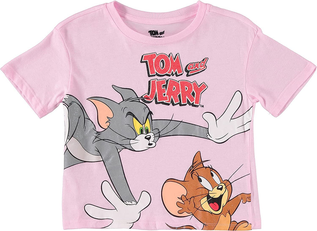 FREEZE Girls Tom and Jerry T-Shirt and Biker Shorts- Sizes 4-16
