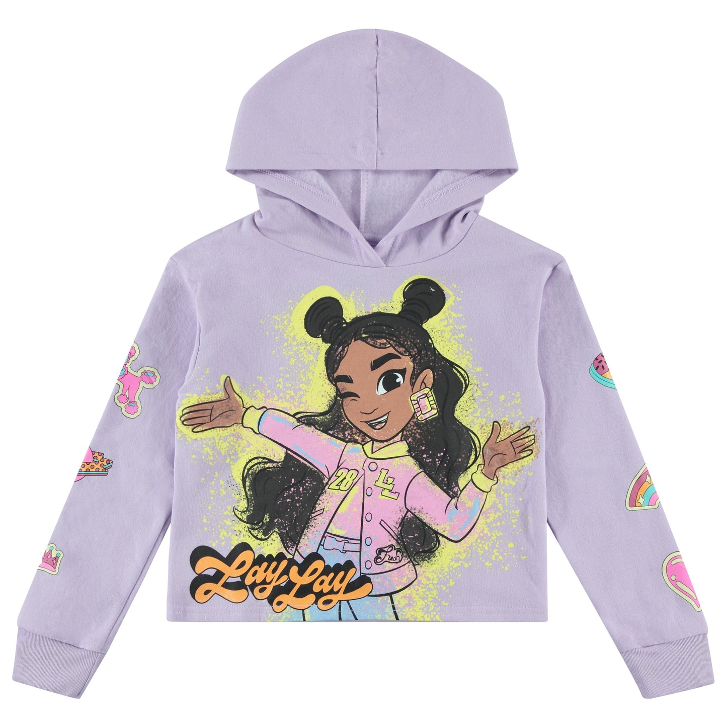 Nickelodeon Girls That Girl Lay Lay Pullover Hoodie and Jogger Sweatpants Clothing Set - Little and Big Girl Sizes 4-16