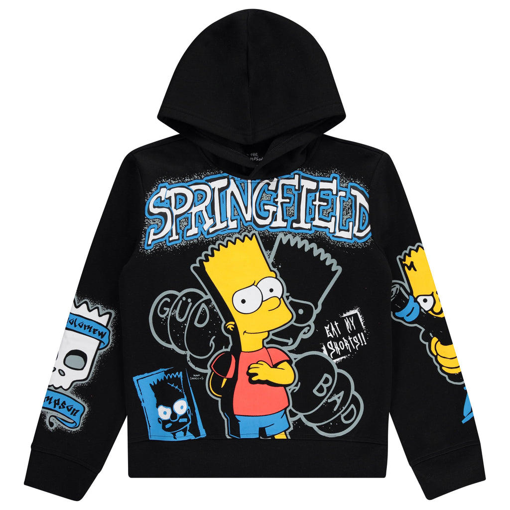Boys Bart Simpson Hoodie and Jogger Sweatpants Clothing Set- Little and Big Boys Sizes 4-20