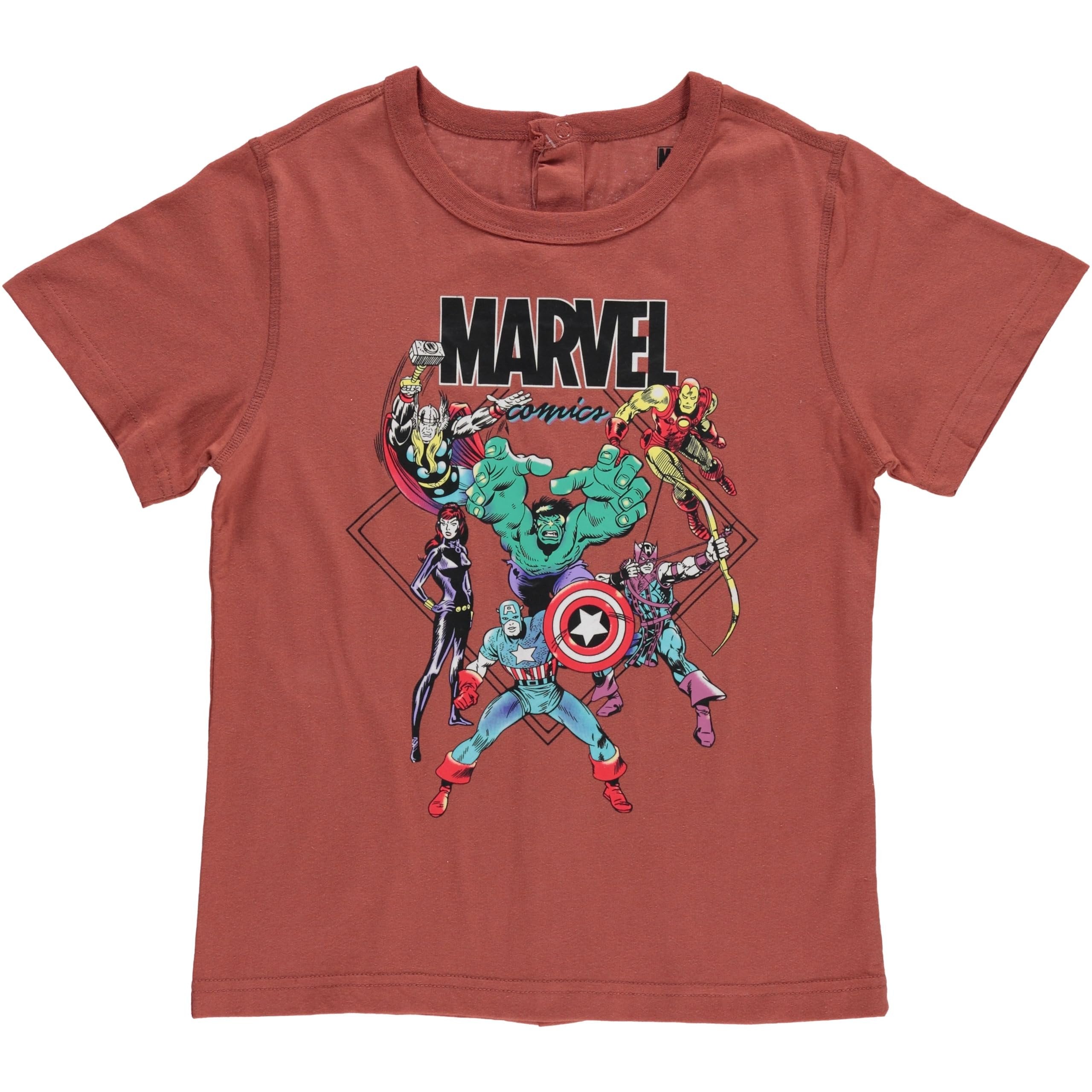 Marvel Boys Comic Avengers Adaptive T-Shirt & Cargo Sweatpants Set, Super Heros Clothing Little and Big Boys Sizes